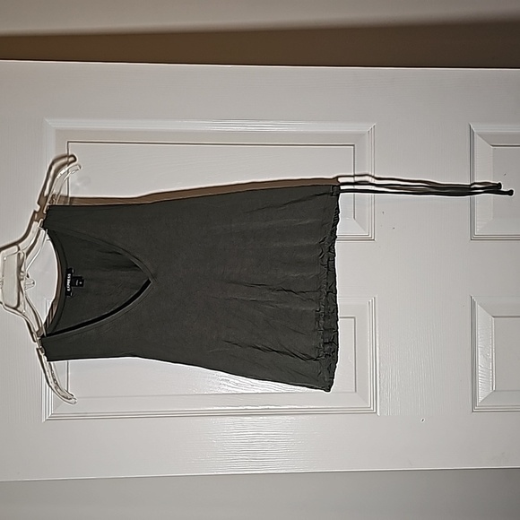 Express Army Green Drawstring Waist Tank Top Size XS - Picture 1 of 4